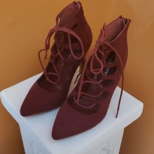 Forever Burgundy 4 inch Heel